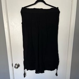 Black wide leg pants